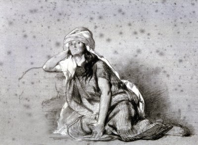 Berberkvinde i Sahel af Eugène Fromentin
