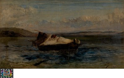 Lille båd af Eugene Isabey