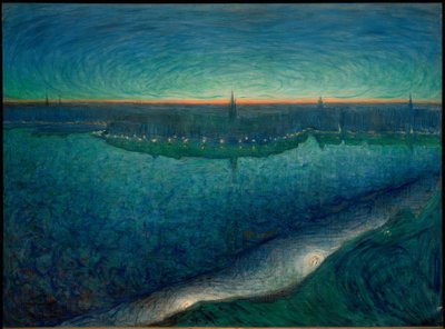 Daggry over Riddarfjärd af Eugène Jansson