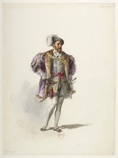 Btv1b84558104 03 - Saint-Saëns - Henry VIII - Kostumemodeller - Lacoste - 3. Seigneur af Eugene Lacoste