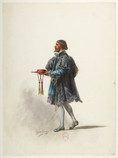Btv1b84558104 34 - Saint-Saëns - Henry VIII - Maquettes de costumes - Lacoste - 34. Kostume af Eugene Lacoste