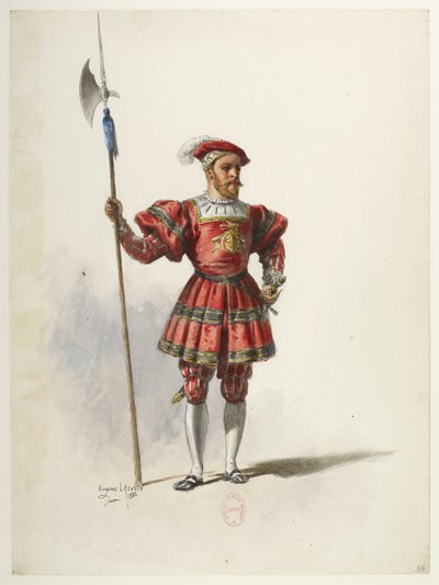 Btv1b84558104 36 - Saint-Saëns - Henry VIII - Maquettes de costumes - Lacoste - 36. Kostume af Eugene Lacoste