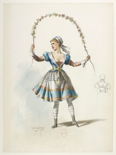 Btv1b84558104 47 - Saint-Saëns - Henry VIII - Maquettes de costumes - Lacoste - 47. Kostume af Eugene Lacoste