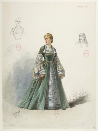 Btv1b84558104 80 - Saint-Saëns - Henrik VIII - Kostumemodeller - Lacoste - 76. Anne af Boleyn af Eugene Lacoste