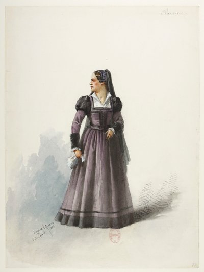 Btv1b84558104 81 - Saint-Saëns - Henry VIII - Maquettes de costumes - Lacoste - 77. Lady Clarence af Eugene Lacoste