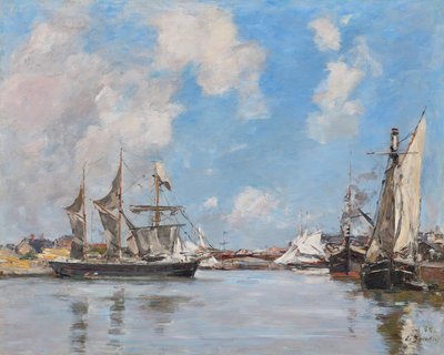 Deauville. Swimmingpoolen af Eugene Louis Boudin