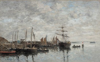 Portrieux, havnen af Eugene Louis Boudin