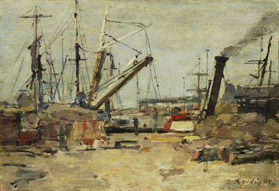 Trawlerne af Eugene Louis Boudin