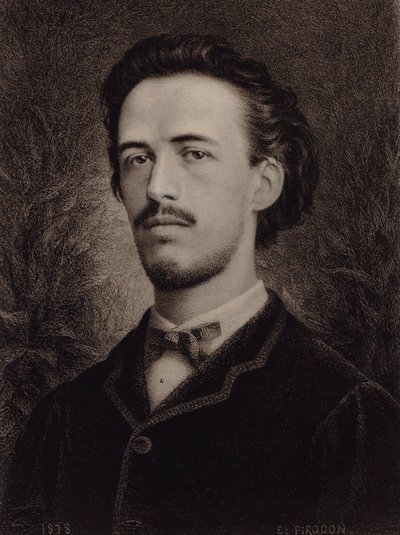 Portræt af komponisten Benjamin Godard 1849-1895, 1878. af Eugène Louis Pirodon