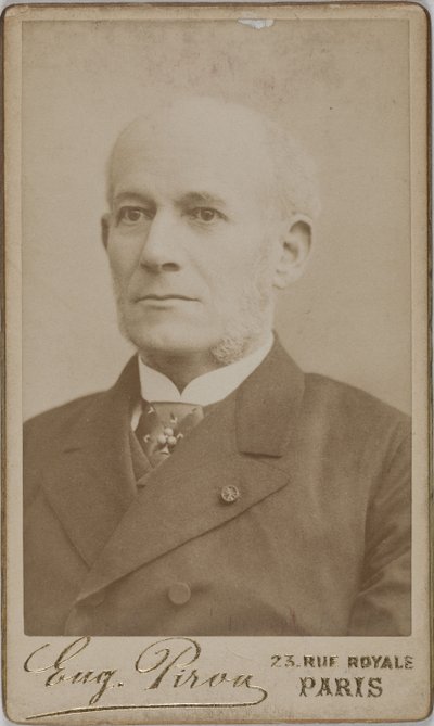 Portræt af Constant-Louis-Jean-Benjamin Jaurès (1823-1889), (admiral, diplomat, politiker) af Eugene Pirou
