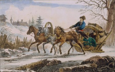 Kibitka, 1820 af Eugéne Pluchart