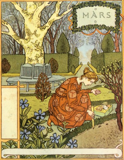 Mars, 1896. af Eugene Grasset