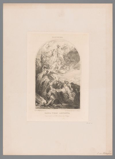 Hemelvaart van Maria Maria virgo assumpta (titel på objekt) af Eugène Van Maldeghem