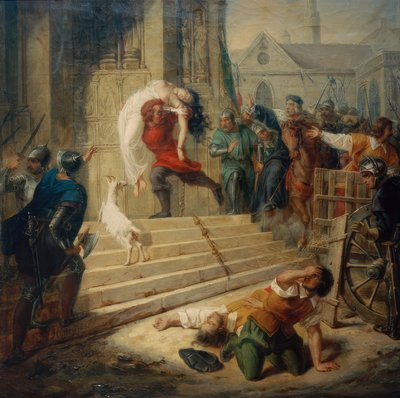 Quasimodo instruerede Esmeralda af Eugénie Henry