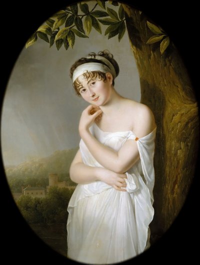 Portræt af Madame Récamier, født Julie Bernard 1777-1849 af Eulalie Morin