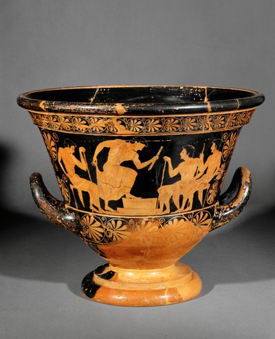 Attisk krater med røde figurer, kaldet Antaios-krateret ... af Euphronios