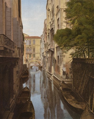 Et afsondret hjørne af Venedig, Italien (farvet foto) af European Photographer