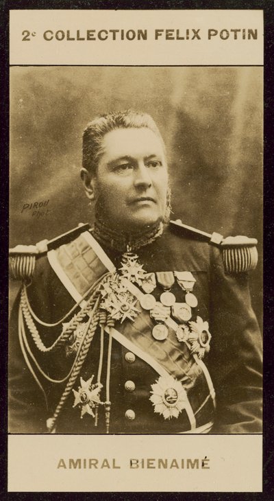 Admiral Amedee-Pierre-Leonard Bienaime af European Photographer