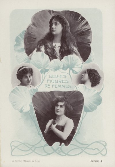 Smukke kvindeansigter (s/h foto) af European Photographer