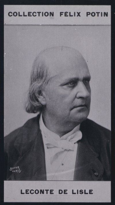 Charles Leconte De Lisle (1818-1894) (s/h-billede) af European Photographer