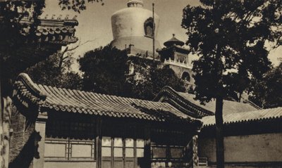 Kina, Peking, Flaskepagoden (s/h-foto) af European Photographer
