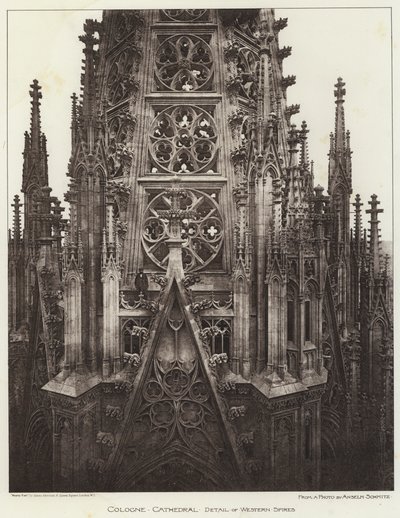 Kölner Domkirke, Detalje af de vestlige spirer (s/h foto) af European Photographer