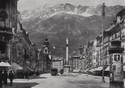 Die Theresienstrasse i Innsbruck (s/h-billede) af European Photographer