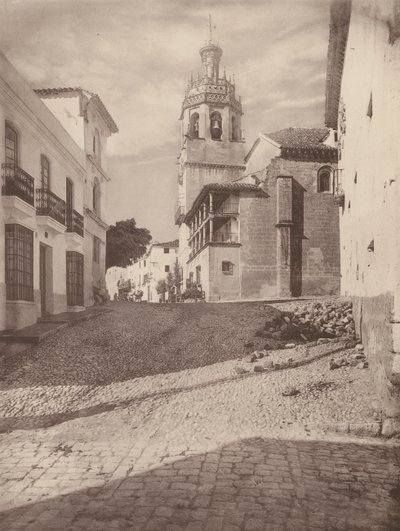 Kirke Santa Maria la Mayor, A Ronda (s/h-foto) af European Photographer