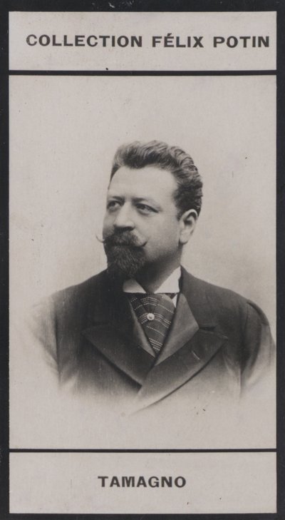 Francesco Tamagno (1850) (s/h-billede) af European Photographer