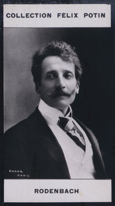 Georges Rodenbach (1855-1899) (s/h-billede) af European Photographer