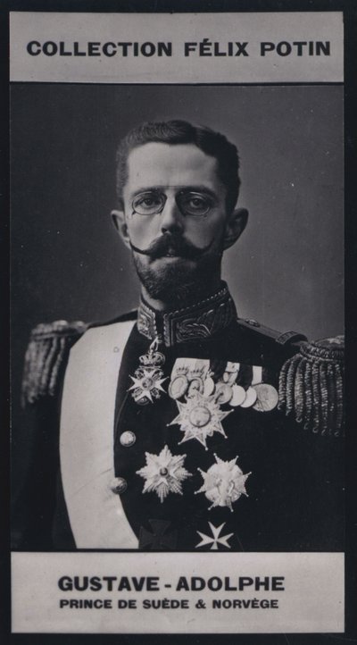 Gustave, Prins Royal af Sverige og Norge (1858) (s/h-foto) af European Photographer