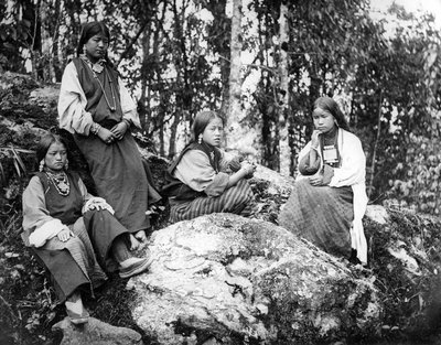 Kvinder fra Himalaya, ca. slutningen af 19. århundrede af European Photographer