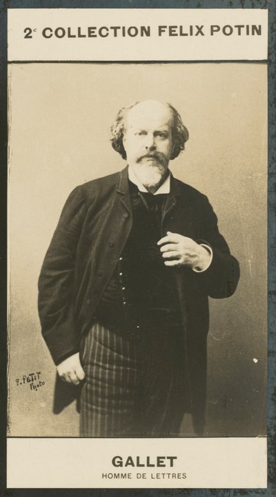Louis Gallet, Bogstavernes Mand af European Photographer