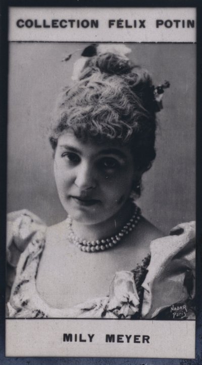 Madame Emilie Mily-Meyer (1860) (s/hvid foto) af European Photographer