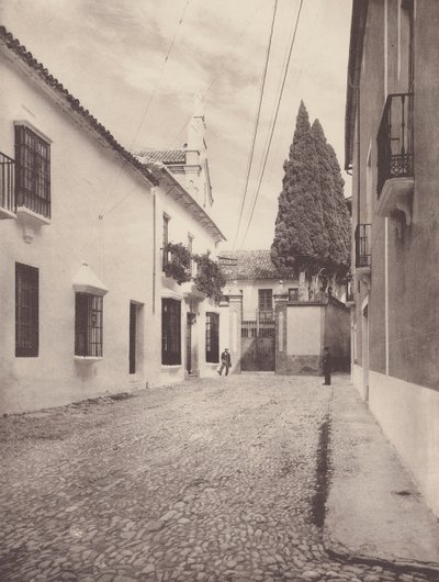 Pres huse i Calle de Gameros, Ronda (s/h-foto) af European Photographer