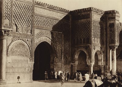 Meknes, Paladsporten, Bab Mansour (s/h foto) af European Photographer