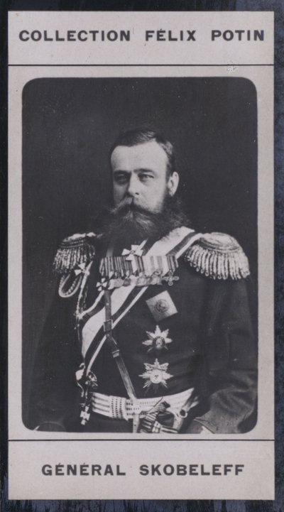 Michael-Dimitrievitch Skobeleff (1843-1882) (s/h-foto) af European Photographer