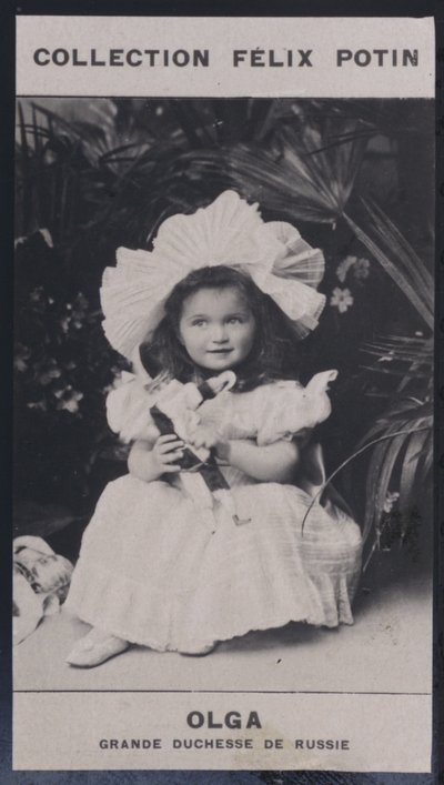 Olga, storhertuginde af Rusland (1895) (s/h foto) af European Photographer