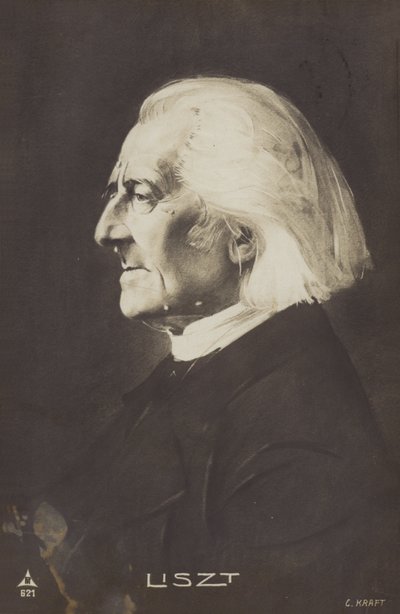 Portræt af Franz Liszt af European Photographer