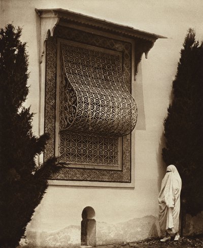 Sidi-Bou-Said, Harem-vindue (s/h-billede) af European Photographer