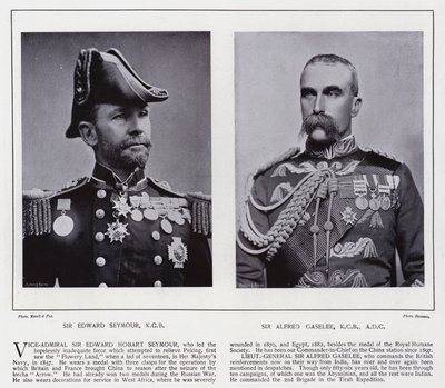 Sir Edward Seymour, Sir Alfred Gaselee (s/h-billede) af European Photographer