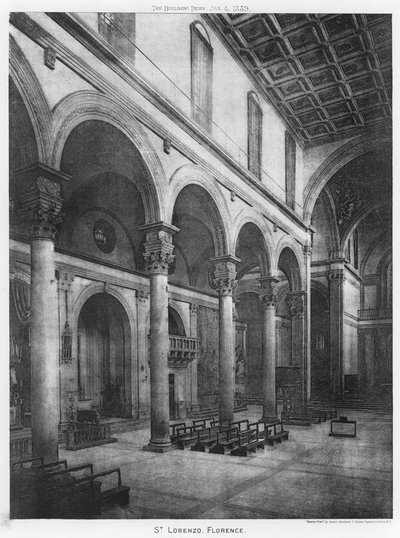 St Lorenzo, Firenze (s/h-billede) af European Photographer