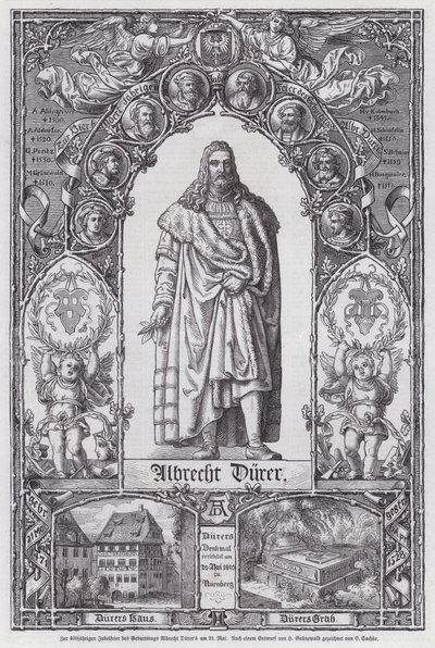 400-året for fødslen af den tyske kunstner Albrecht Durer (gravering) af European School