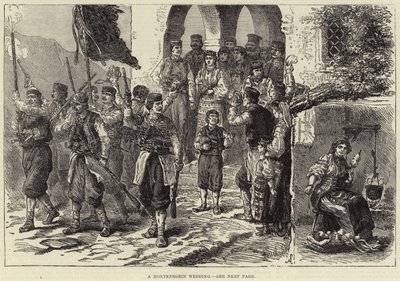 Et montenegrinsk bryllup (gravering) af European School