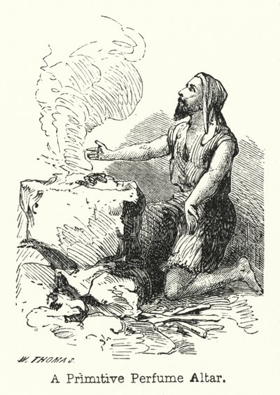 Et primitivt parfumealter (gravering) af European School