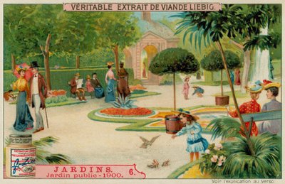 En offentlig have fra 1900-tallet af European School