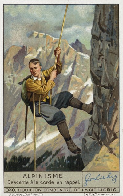 Abseiling on a rope  af European School