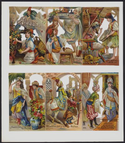 Aladdin (farve litho) af European School