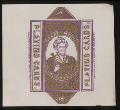 Kunstværk til spillekort (litho) af European School
