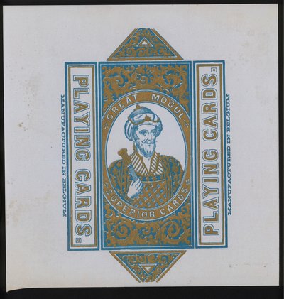 Kunstværk til spillekort (litho) af European School